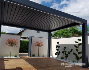Samostoječa brisole lamelna pergola za teraso