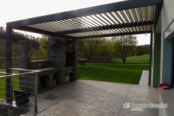 Brisole pergola ClimaSol za letne kuhinje