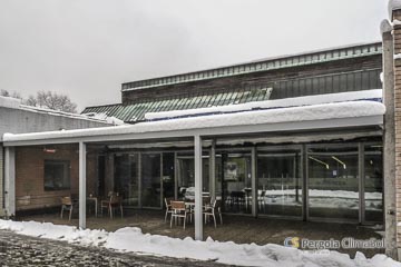 Zasnežena brisole pergola ClimaSol - Ljubljana Tivoli